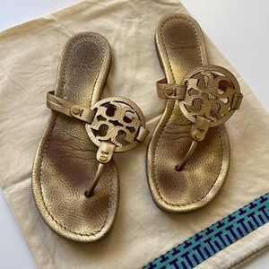 Tory Burch Miller Sandal Gold